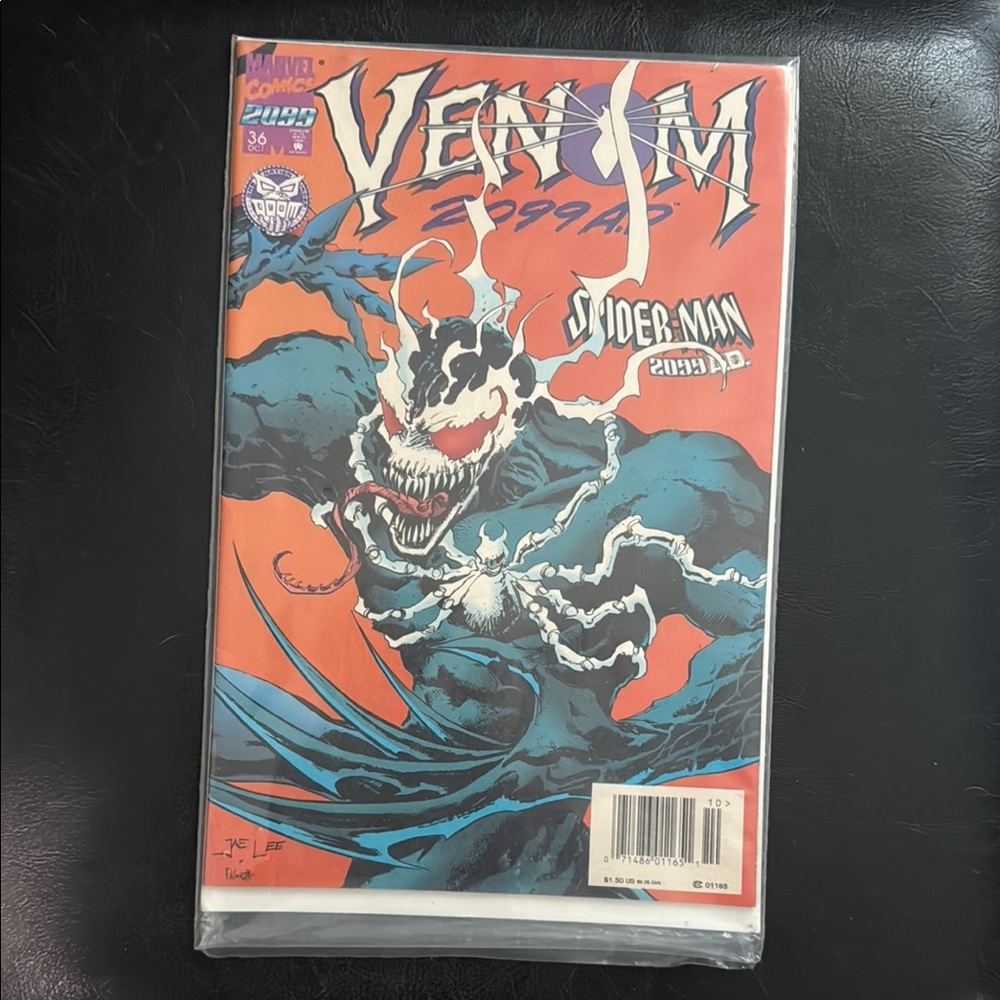 Marvel Venom 2099 Comic with Orange and Blue Cover